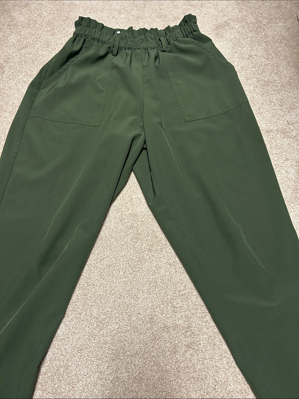 O’Neil women’s Olive Green Elastic-Waist Casual Pants